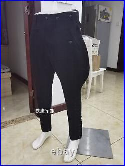 Only SIZE L GERMAN ELITE M32 BLACK WOOL TUNIC AND BREECHES