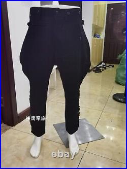 Only SIZE L GERMAN ELITE M32 BLACK WOOL TUNIC AND BREECHES