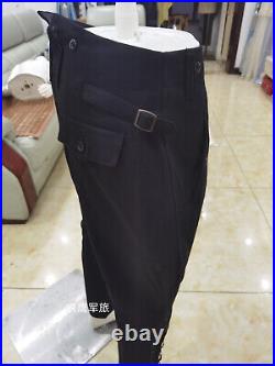 Only SIZE L GERMAN ELITE M32 BLACK WOOL TUNIC AND BREECHES