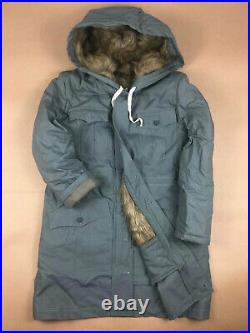 Only SIZE XXL WW2 GERMAN M43 MOUSE GREY RABBIT FUR WINTER PARKA GREAT COAT