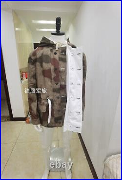 Only SIZE XXXL GERMAN ARMY TAN&WATER CAMO & WHITE WINTER REVERSIBLE PARKA