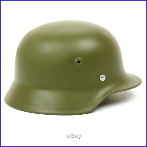 Original German M40 WWII Type Steel Helmet- Finnish M40/55, Size 60cm US 7 1/2