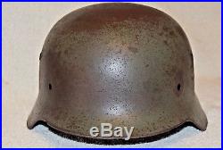 Original German helmet M-35 ET68 WWIi with lekals