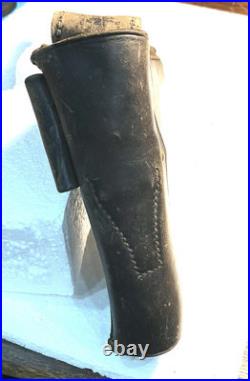 Original Pre-WWI Portuguese 3rd Model 1909 Manuel II M2 P. 08 Luger Black Leather