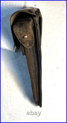 Original Pre-WWI Portuguese 3rd Model 1909 Manuel II M2 P. 08 Luger Black Leather