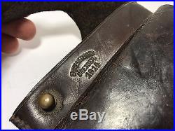 Original Reichs Revolver Holster Leather Ww1 Dated 1883 German Luger Broomhandle