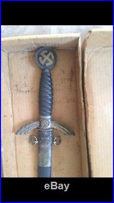 Original Uncleaned WW2 Luftwaffe German Sword