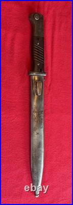 Original WW2 Era German K 98 Commercial, Unmarked Bayonet & Scabbard