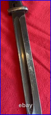 Original WW2 Era German K 98 Commercial, Unmarked Bayonet & Scabbard