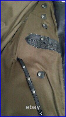 Original WW2 German greatcoat, leather