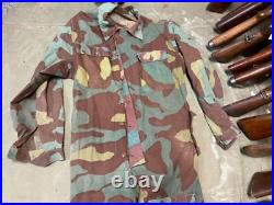 Original Wwii German Waffen Italian Camo Combat Field Overalls-large 36 Waist