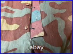 Original Wwii German Waffen Italian Camo Combat Field Overalls-large 36 Waist