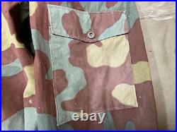 Original Wwii German Waffen Italian Camo Combat Field Overalls-large 36 Waist