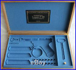 PISTOL GUN PRESENTATION CUSTOM DISPLAY CASE BOX for LUGER P08 parabellum 4 inch
