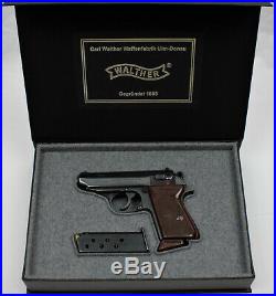 PISTOL GUN PRESENTATION CUSTOM DISPLAY CASE BOX for WALTHER PPK mauser p38 pp