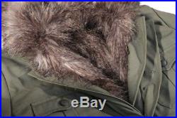 Parka/anorak full lenght opening gray fur