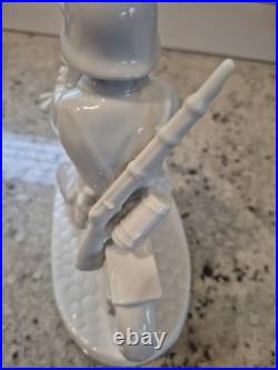 Porcelain Figurine Germany WW-2, Wehrmacht Soldier on Motorcycle, by Neundorf