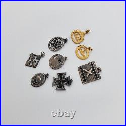 Post WW2 German Kriegsmarine miniature medals awards set Iron Cross submarine