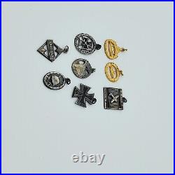 Post WW2 German Kriegsmarine miniature medals awards set Iron Cross submarine