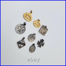 Post WW2 German Kriegsmarine miniature medals awards set Iron Cross submarine