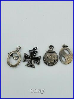 Post WW2 WW II German Luftwaffe miniature medals awards set Iron Cross medal bar