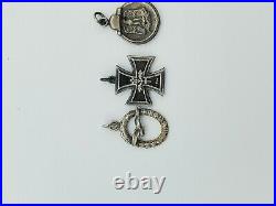 Post WW2 WW II German Luftwaffe miniature medals awards set Iron Cross medal bar