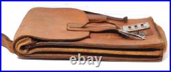 Pre-War 1936 German Ernst Kohnen Solingen M35 Brown Leather Military Map Case