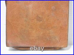 Pre-War 1936 German Ernst Kohnen Solingen M35 Brown Leather Military Map Case