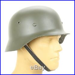 Quality WW2 German Elite Wh Army M35 M1935 Steel Helmet Stahlhelm-Green