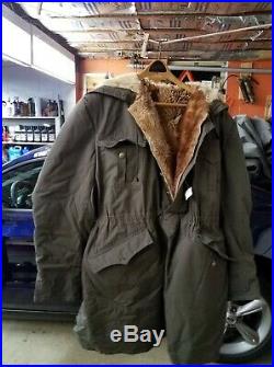 RARE Original German WW2 M40 fur lined Kharkov pullover parka coat