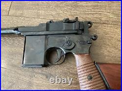 REPLICA PROP Mauser DRP Waffenfabrik Broom Handle Pistol Shoulder Stock Holster