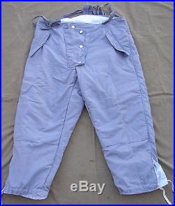REPRODUCTION GERMAN WWII MOUSE GRAY PARKA TROUSERS SIZE 30-34 WAIST (NEW)