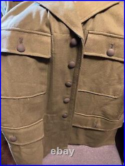 REPRO German WW2 WWII DAK AFRIKA KORPS M-1940 Tropical Olive Tunic 44 Reg