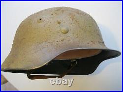 REPRO WW2 German DAK / Mediterranian Italian Sand Tan Helmet LARGE 61 Liner Size