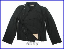 REPRO WWII GERMAN WH PANZER BLACK WOOL Field JACKET TROUSERS SUIT SIZE M