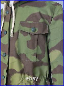 RETRO GERMAN M1943 Elite Italian Camo RABBIT FUR WINTER PARKA COAT SIZE XL
