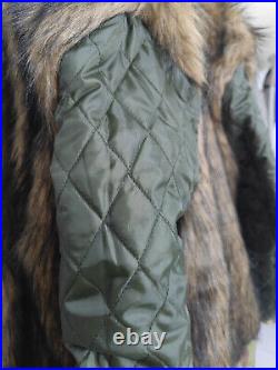 RETRO GERMAN M1943 Elite Italian Camo RABBIT FUR WINTER PARKA COAT SIZE XL