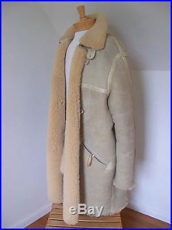Ralph Lauren POLO Shearling Sheepskin Jacket Russian Front Coat XL 2XL