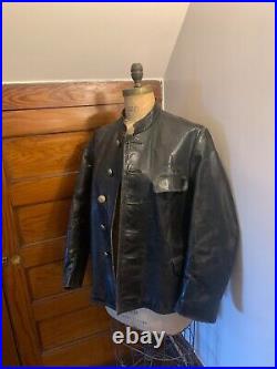 Rare Original Antique World War 2 German U Boat Kriegsmarine Leather Jacket