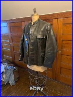 Rare Original Antique World War 2 German U Boat Kriegsmarine Leather Jacket