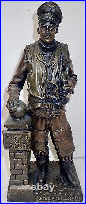 Rare Rick Terry Statue Eagle Editions 6/350 Adolf Gallant WWII Flying Ace 14 3/4