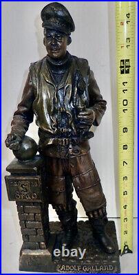 Rare Rick Terry Statue Eagle Editions 6/350 Adolf Gallant WWII Flying Ace 14 3/4