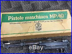 Replica German WW2 Submachine Gun MP40 With Sling Waffen SS Prop Non-Firing 1969