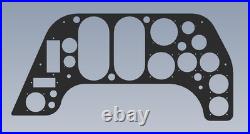 Repro German Messerschmitt BF109 F Instrument Panel 1/8 5052 H32 Aluminum