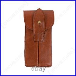 Repro German WWI Navy Luger P04 Brown Leather Holster Set with Brass Fittings