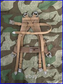 Repro German Ww2 Web A Frame, Bag At The Front Texled Dak Late War Mess Kit Inc