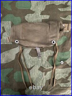 Repro German Ww2 Web A Frame, Bag At The Front Texled Dak Late War Mess Kit Inc