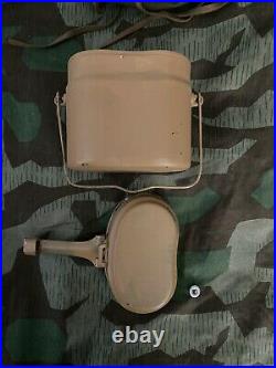 Repro German Ww2 Web A Frame, Bag At The Front Texled Dak Late War Mess Kit Inc