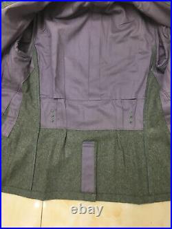 Repro WW2 GERMAN EM M36 FIELD GREY GREEN WOOL TUNIC & TROUSERS SIZE XXL