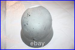 Repro WW2 German Army Normandy D-DAY 1944 Camo M35 Helmet Custom Skull Art